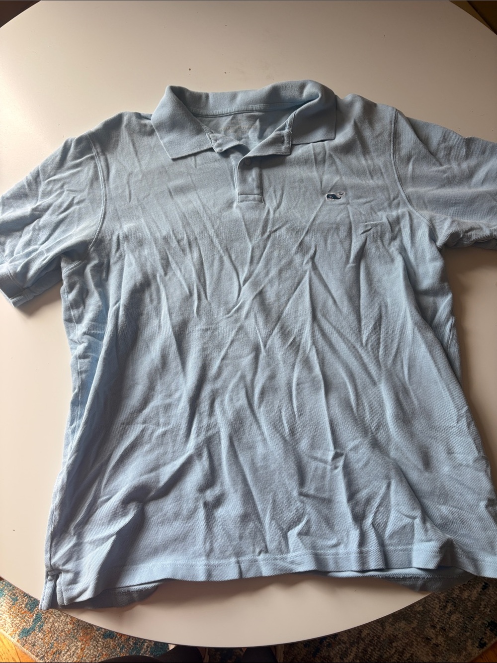 Vineyard Vines Light Blue Short Sleeve Polo Shirt size M